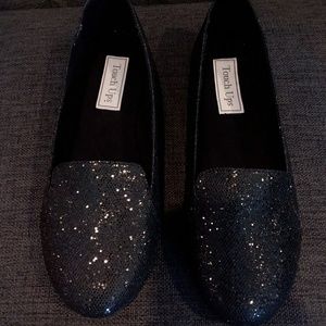 Touch Ups black sparkle ballet flat